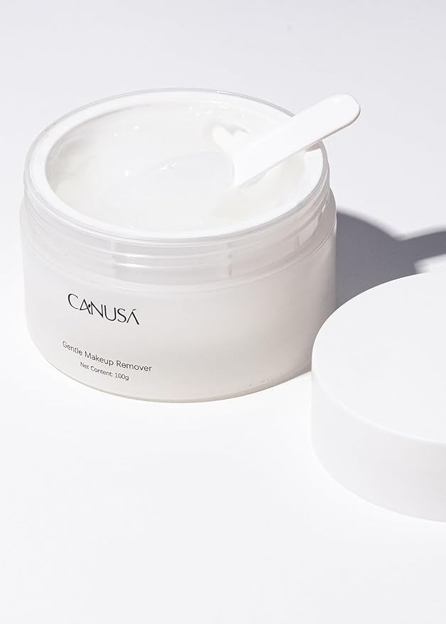 Gentle Makeup Remover Cleansing Balm, Rose & White Tea Scented Facial Cleanser with Magnetic Spoon, No Emulsification Needed, Hydrating Makeup Melting Balm for Sensitive Skin (100g / 3.4oz)
