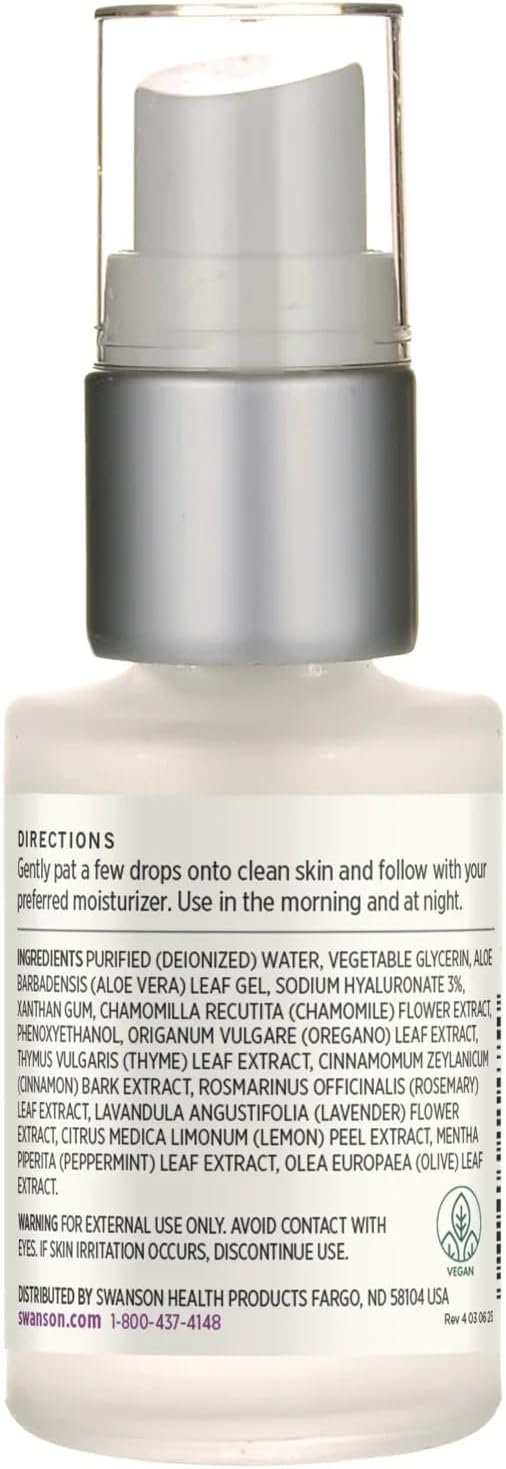 Swanson Hyaluronic Acid Serum 1 fl oz Serum (2 Pack)
