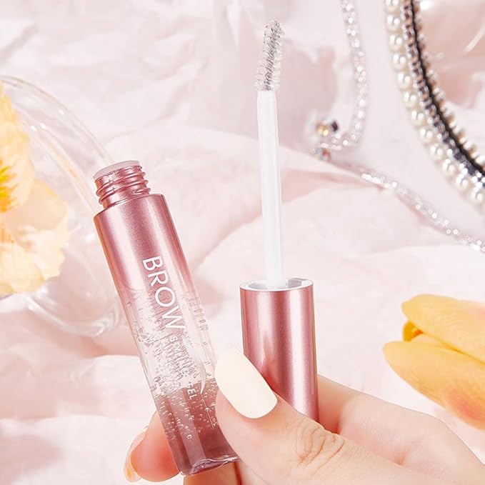 Clear Eyebrow Gel Waterproof Long Lasting Brow Fixing Gel Liquid Eyebrow Styling Brow Enhancer for Eye Brows Lift & Freeze