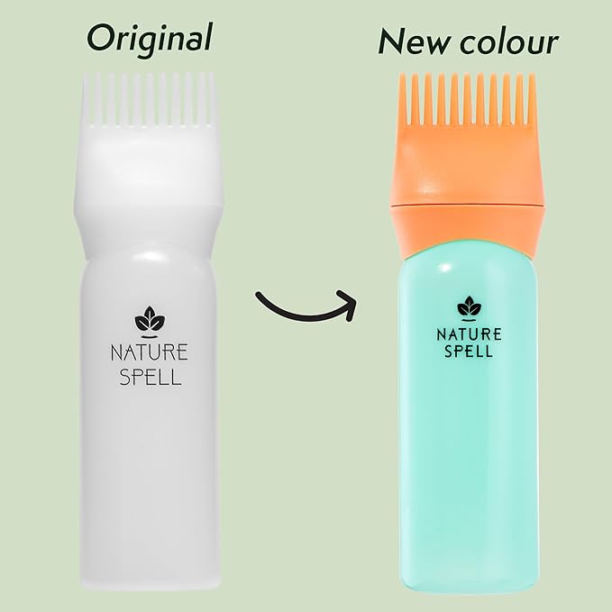 Nature Spell Batana Oil for Hair Growth with Comb Applicator, Pre-Diluted Scalp Oil to Strengthen Roots and Strands, Suitable for All Hair Types, Vegan, 150ml