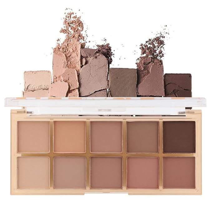 CAKAILA 10 Colors Nude Pink Matte Eyeshadow Palette,Neutral Nude Eye Shadow Palette,Long Lasting Waterproof Travel Size Makeup Pallete,Vegan,Cruelty -free