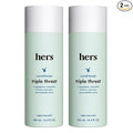 hers Triple Threat Conditioner - Amino Acid, Argan Oil, & Coconut Oil Formula - Moisturizing Conditioner for All Hair Types - Color-Safe & Sulfate-Free - Napa Rose Scent - 6.4 Fl Oz, 2 Pack