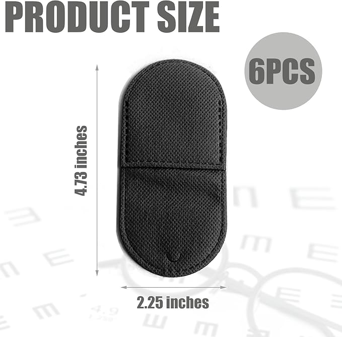 Eye Patches for Glasses,6 Pcs Medical Eye Patch for Adults and Kids Non-Woven Fabric Eye Patches to Cover Left or Right Eye Strengthen Vision and Improve Amblyopia,Lazy Eye(Black,Large Size)