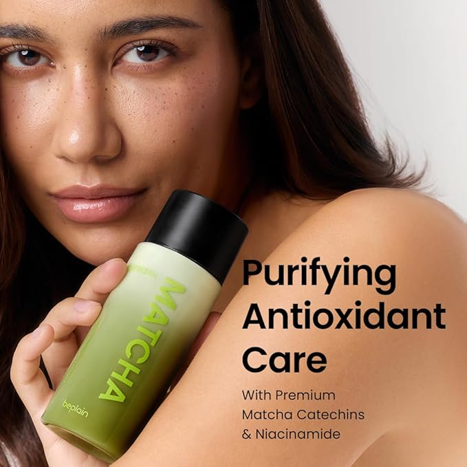 beplain Matcha Catechin Skin Purifying Essence for Face | Hydrating & Balancing Facial Essence for Glowy Skin | Suitable for Sensitive Skin | K-Beauty (5.07 fl oz / 150 ml) (Matcha Catechin Duo)