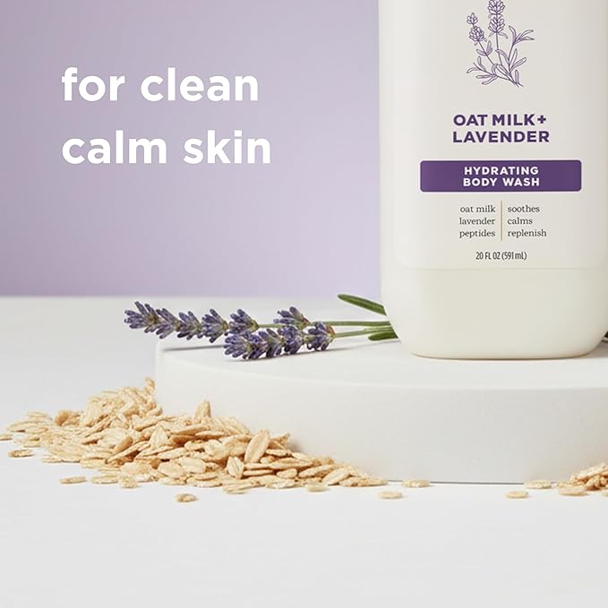 Soapbox Moisturizing Body Wash, Oatmilk & Lavender Shower Gel - Hydrating Natural Body Wash with Shea Butter - Clean Ingredients Free of Harsh Chemicals, Sulfates, Parabens & Silicones - 2 Pack