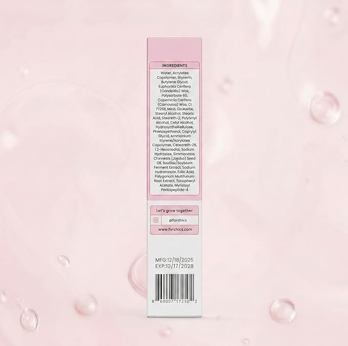 ForChics Eyelash Growth Serum - Prostaglandin-Free Lash Enhancing Serum for Longer, Thicker Lashes and Brows- Natural Formula, Visible Results in 2 Weeks - Vegan, Hormone-Free 0.10 fl. oz / 3ml
