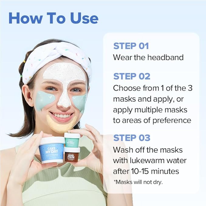 I DEW CARE Wash Off Face Mask Set - Sundae Scoop | Skincare Set for Girls & Teens, Face Mask Kit, Moisturizing & Soothing, Hydrating, Hyaluronic Acid, Travel Mini, Stocking Stuffers, Teen Girl Gifts