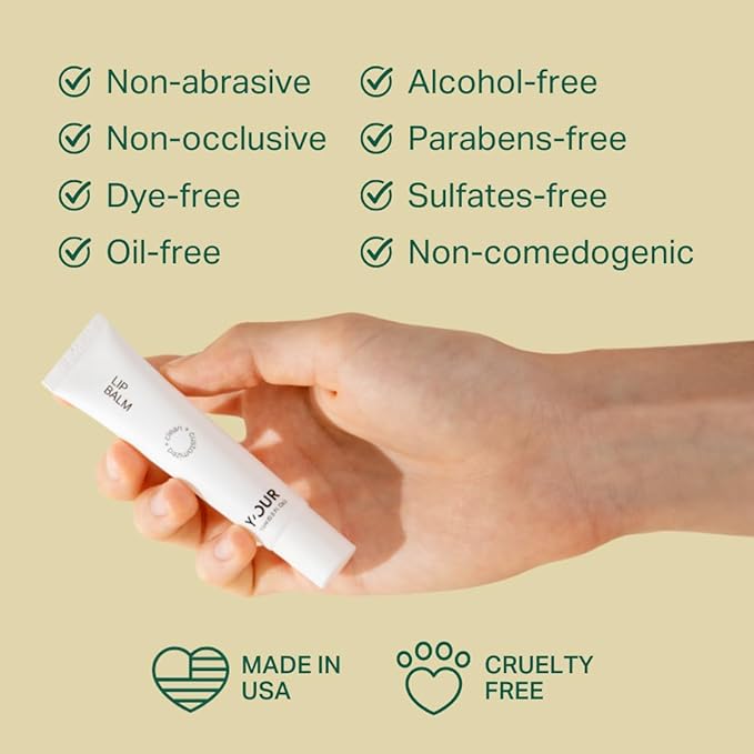 Y’OUR Intensive Healing Lip Balm for Dry Chapped Lips - Deeply Hydrating Lip Treatment - Hyaluronic Acid, Shea Butter & Rosehip Oil - Repairing Moisturizer, Paraben & Silicon-Free, Mothers' Day Gift
