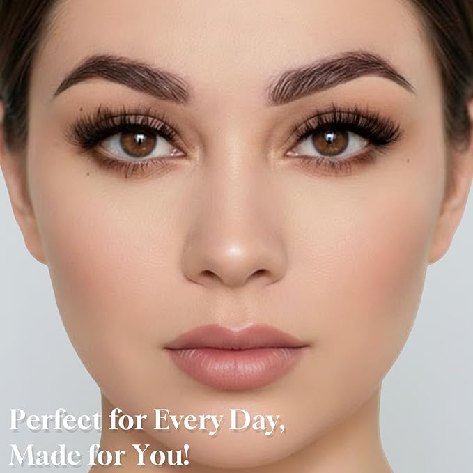 FARRED Lashes Natural False Eyelashes Wispy Fake Lash Strips 30 Pairs Cat Eye Mink Strip Eyelash Short Fluffy Easy Cateye Lashes for Beginners Demi Wispies Eye Lash Natural Looking for Daily Makeup