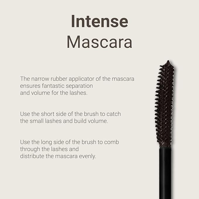 Sandstone Scandinavia Hypoallergenic Mascara for Sensitive Eyes – Smudge-Proof & Sweatproof Lengthening Mascara with Lash Separation – Vegan, Fragrance-Free & Allergy Certified – Brown