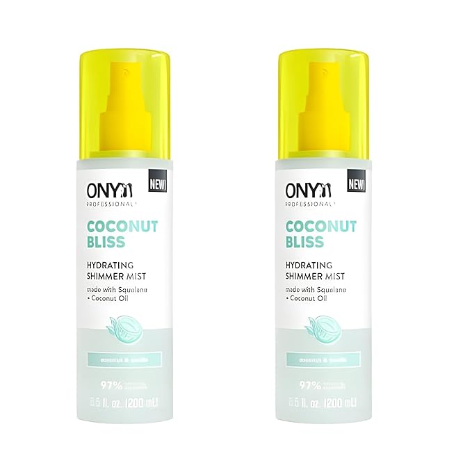 (Pack of 2) Hydrating Shimmer Hair + Body Mist, Coconut Bliss, 6.5 Fl Oz, Scent Notes: Vanilla, Made With Plant-Based Squalane And Coconut Oil
