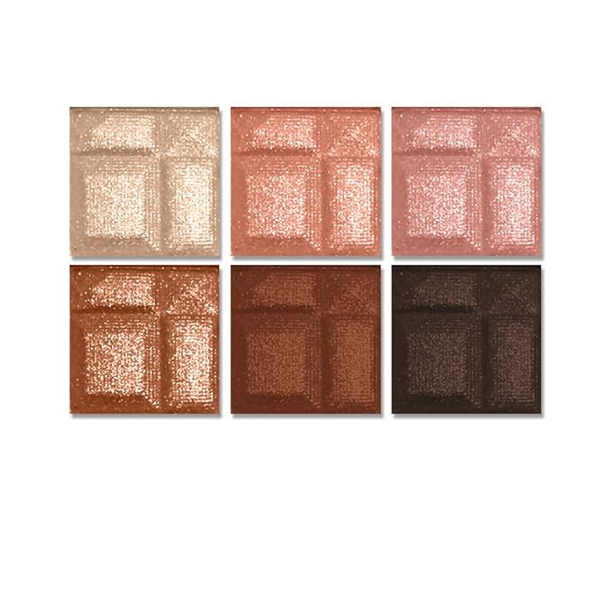 L.A. COLORS 6 Color Eyeshadow, Earthy CES461 (Pack of 2)