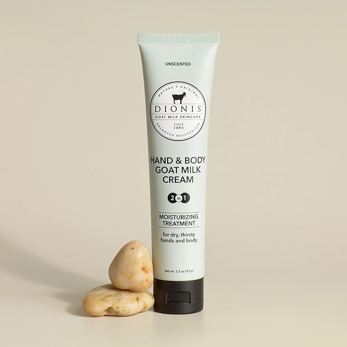 Dionis Goat Milk Hand & Body Cream Unscented 3.3oz (Pack of 1)