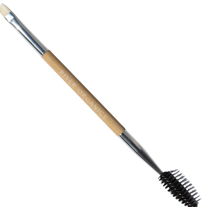 Zero Waste Eyebrow Wax & Growth Serum in Clear, Ash, Caramel, Chestnut, Dark by River Organics (Caramel + Brush)