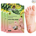 Foot Peel Mask for Exfoliating and Removing Dead Skin with Coconut Oil and Avocado Oil