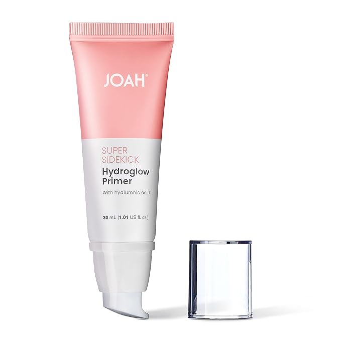 JOAH Super Sidekick Hydroglow Makeup Primer with Hyaluronic Acid For Glow Dewy Finish, Hydrating Long Lasting and Illuminating Korean Makeup Face Primer For Silky Glass Skin, All Skin Types, 1.01 Oz