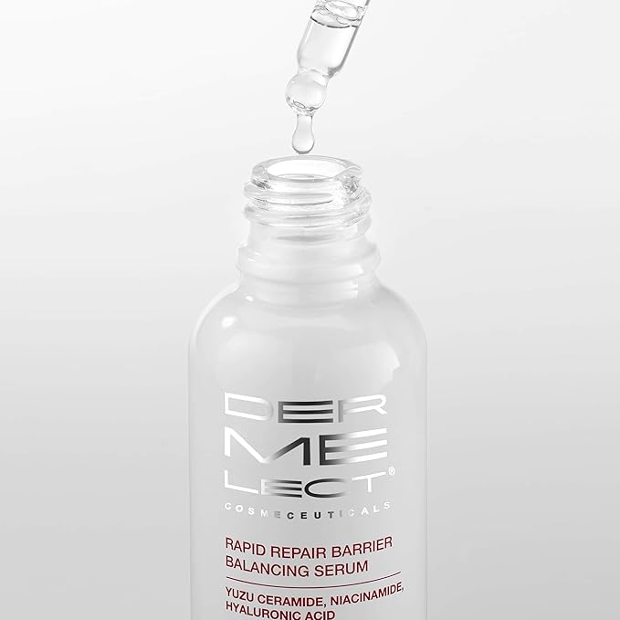 Dermelect Cosmeceuticals Rapid Repair Barrier Balancing Serum – Super-Hydrating Treatment with Niacinamide, Hyaluronic Acid, Prebiotics, & Antioxidants for Smooth, Radiant Skin 1.0 oz