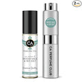 CA Perfume Duo Impression of Wood Sage & Sea Salt For Women And Men Perfume Layering Set Long Lasting Travel Size EDP + Body Oil Roll-On Bottle 0.27 Fl Oz+0.33 Fl Oz