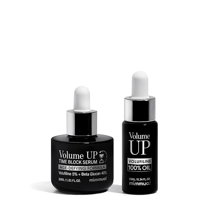 Volume UP Volufiline 100% Oil & Time Block Serum | Skin Volume Enhancer | 5% Volufiline + 40% Beta Glucan | Plumps Skin by Stimulating Fat Cells | Anti-Aging Topical Filler