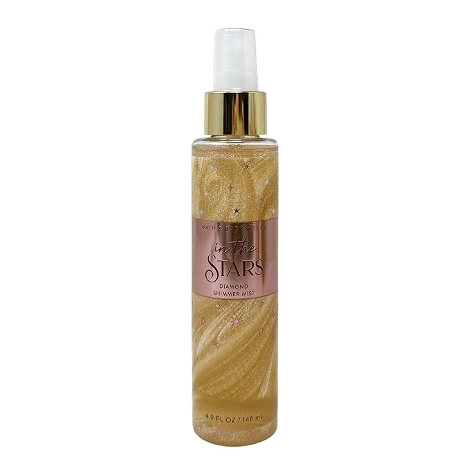 Bath & Body Works In The Stars 2 Pack Diamond Shimmer Mist Set with a Himalayan Salts Springs Sample Soap