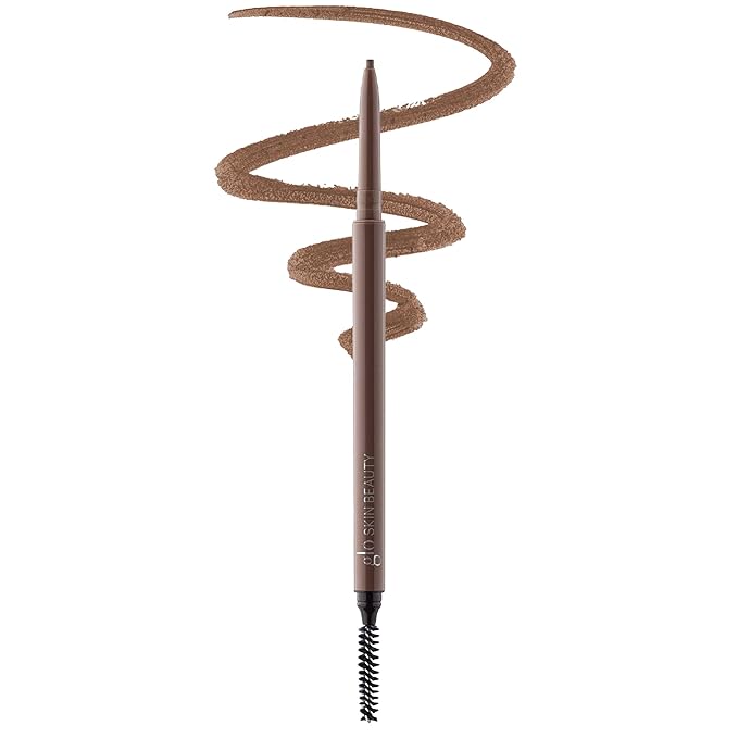 Glo Skin Beauty Precise Micro Browliner | Long-Lasting, Wax-Based Formula Glides On Skin and Shapes Your Brows, (Dark Brown)
