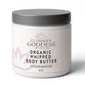 GLIMMER GODDESS Organic Whipped Body Butter for Women - Moisturizer Cream with Shea & Cocoa Butter, Almonds & Coconut Oil - Rosemary Mint Body Butter, 8oz