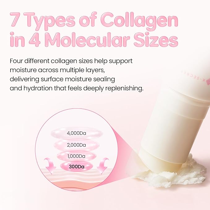 K-SECRET SEOUL 1988 Collagen Multi Balm – Formulated with 7-Type Collagen Complex and Plum | Multi-Area Balm Stick for Hydrated & Radiant Skin | Korean Skincare, 10.7g / 0.38 oz