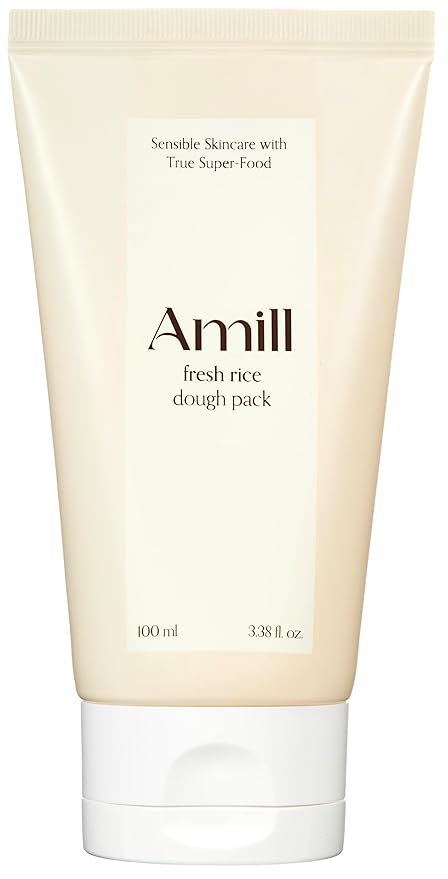 Amill Fresh Rice Dough Pack (100g/3.52oz) – Wash-Off Face Mask with Rice Extract for Smooth & Nourished Skin