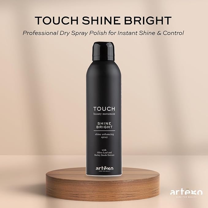 Artègo TOUCH Shine Bright Shine Enhancing Spray (8.5 fl oz) – Professional-Grade Ultra-Lightweight Finishing Spray