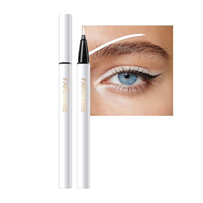 Ultra Fine Liquid Eyeliner Pencils- Slim Felt Tip for Precise Eye Lines, Waterproof, Smudge Proof & Quick-Drying, Winged Liner and Inner Corner. Long Lasting All Day Makeup, Smooth & Lightweight.