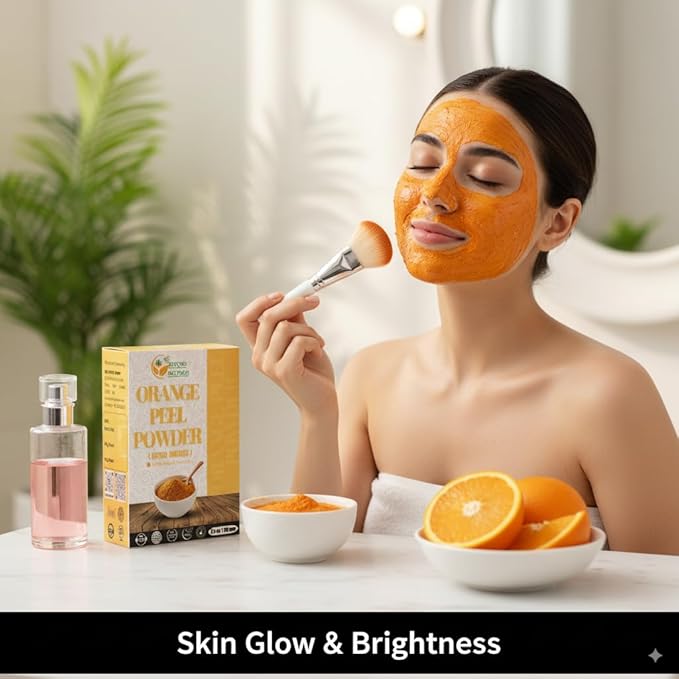 Herbs Botanica Orange Peel Powder 100% Pure & Natural Orange Peel for Face Masks, Skin Care & DIY Beauty Natural Citrus Powder for Skincare & More 5.3 oz Pack