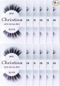 Christina 12 Pack False Eye Lashes Style 43