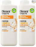 Dicora Urban Fit Shower Cream - Hydrating In Shower Body Lotion - Wet Shower Moisturizer for Sensitive Skin - Protein Yogurt and Oats Avena - 13.5 oz (Pack of 2)