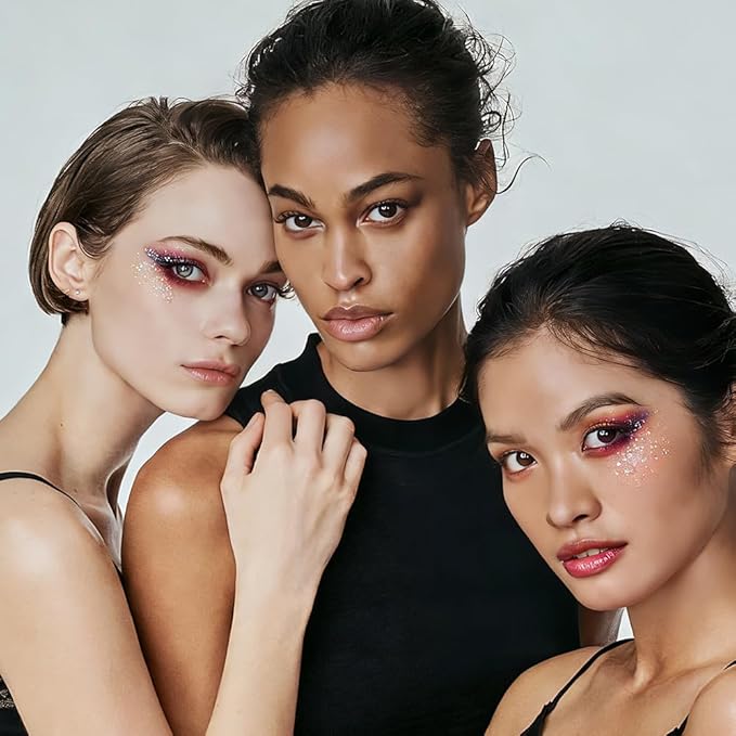 Wine Red Matte & Charcoal Black Shimmer Duo Eyeshadow Palette, 2 Color Burgundy Smokey Eye Shadow, Smooth Blendable Long Lasting Mini Travel Eyeshadow Palette for Glam Party Looks 4#