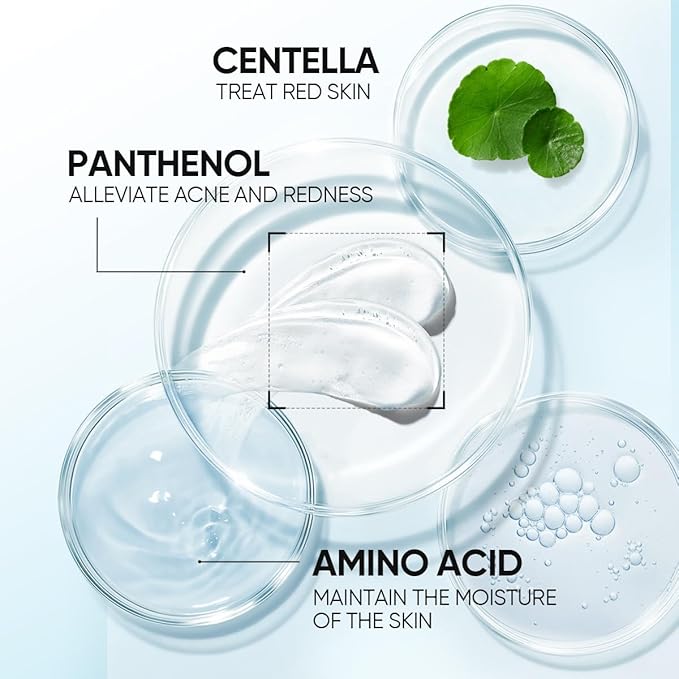SKINTIFIC Panthenol Gentle Foaming Facial Cleanser | Daily Oil Control Face Wash, Soothes Troubled Skin, Amino Acid + Ceramide, Balances Skin Barrier, Smooth & Refreshed Complexion(250ml)