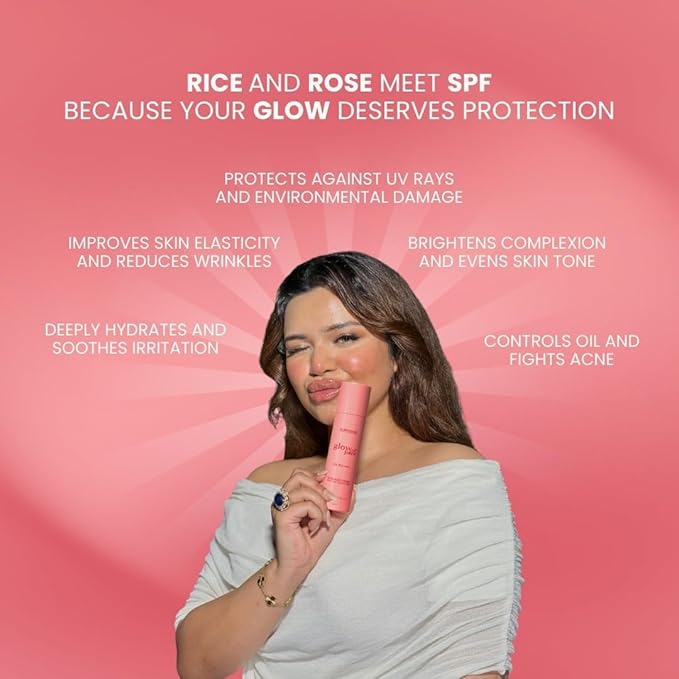 Suroskie Glow Up Juice Spf 35 Pa++++ 100Ml | Rose & Rice Toner Korean Skincare For Glass Skin | Uv Rays Protection | Brightens & Smoothens | Dewy Mist For All Skin Types | Dermatologically Tested