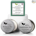 Shampoo Bar and Conditioner with Travel Tins | Rosemary, Biotin, Castor Oil | Growth, Volume, Thickening | For Thinning Hair | USA 2-pk