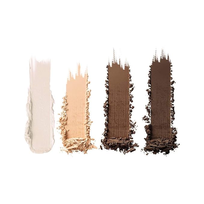 L.A. Girl Inspiring Brow Kit, Dark and Defined (Dark), Brow Wax 0.035 oz., Brow Powder 0.15 oz., Includes Tweezers and Dual Ended Brush with Spoolie