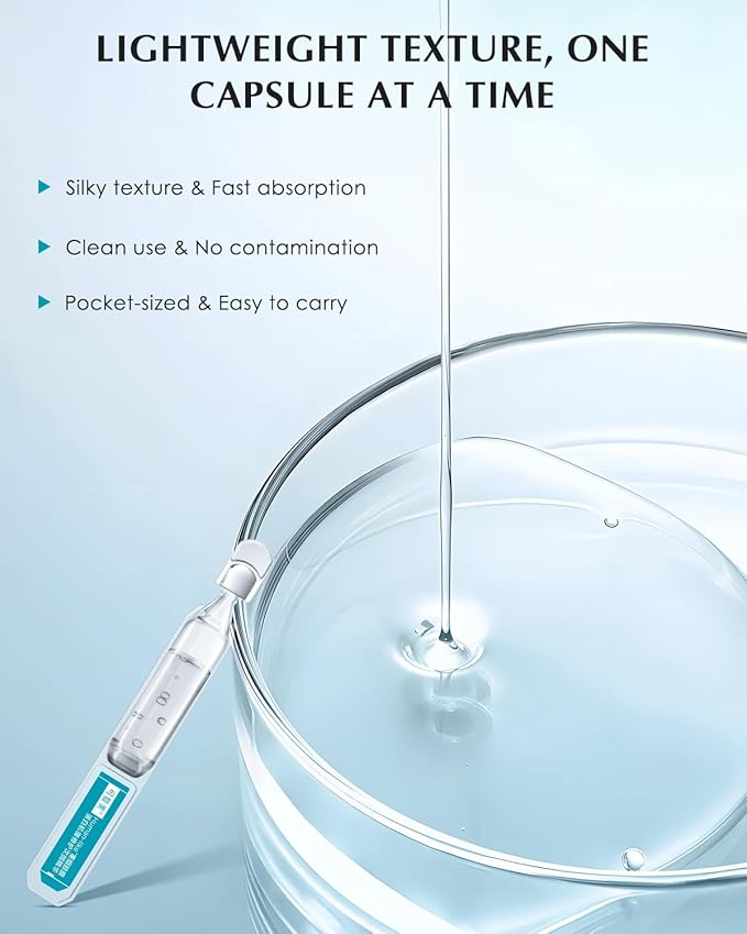 KOMFYMED Recombinant Collagen Essence – Barrier Repair Serum for Sensitive Skin, Redness Relief & Deep Hydration (1.5ml / 0.05 fl.oz × 30 Single-Use Ampoules)