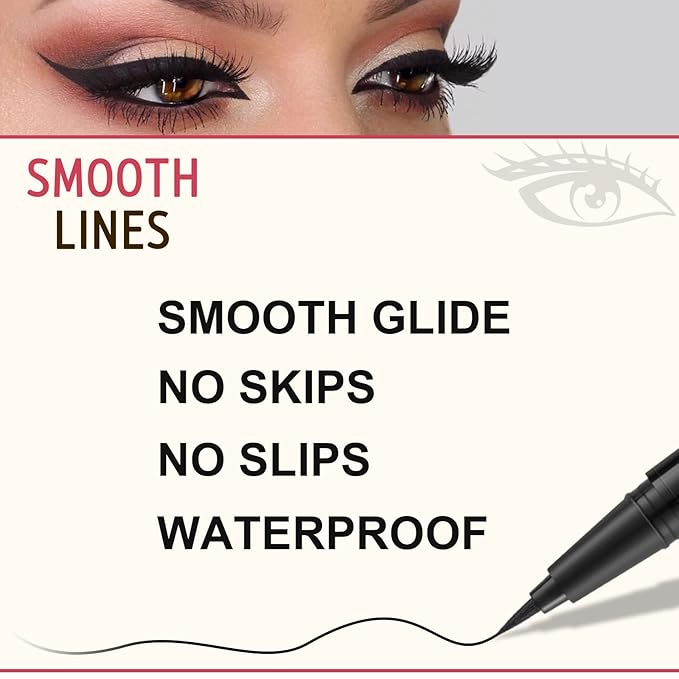 LAVONE Eyebrow Pencil Makeup Kit, with Waterproof 2-IN-1 Microblading Eyebrow Pen, Eyebrow Pomade, Eyeliner and Dual-ended Eyebrow Brush, Brow Pencil Kit for Natural Eyebrows - Brown