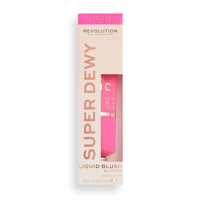 Revolution, Superdewy Liquid Blush, Richly Pigmented & Buildable, Blendable Formula, You Had Me At First Blush, 0.5 fl oz