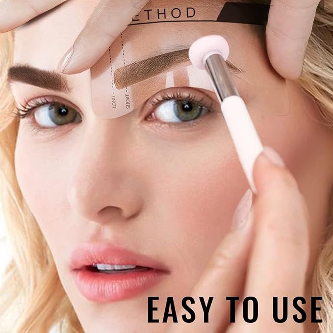 iMethod Makeup Sponge - Sponge Applicator for Eyebrow Stencil Kit & Eyebrow Stamp, Beauty Blender Sponge for Cream, Powder, Liquid