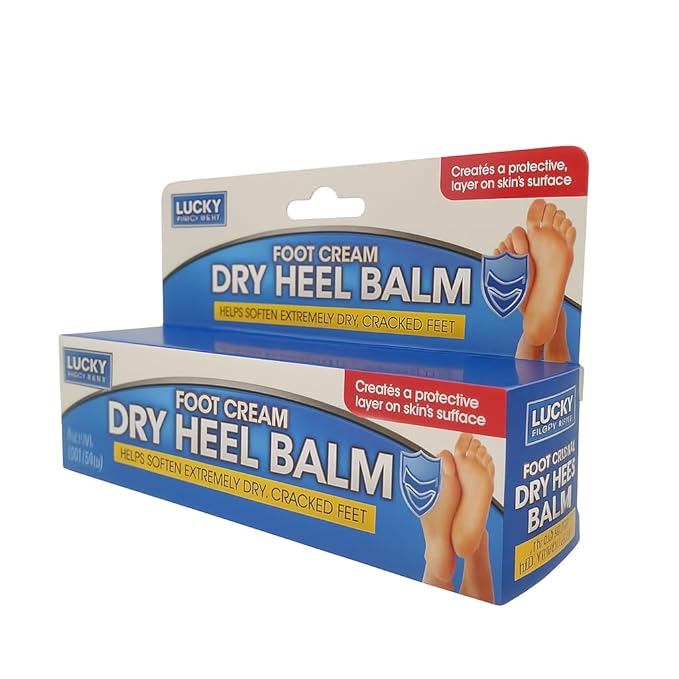 Lucky Super Soft Foot Cream Dry Heel Balm Selps Soften Extremely Dry Cracked Feet Net Wt 2 OZ (57g)