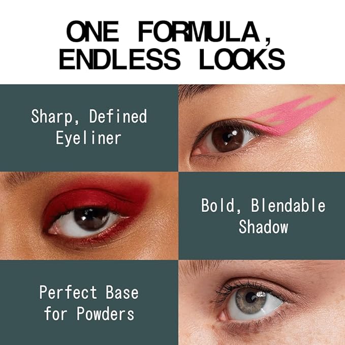 about-face Matte Fluid Eye Paint Smoke Signal – High-Pigment Liquid Eyeshadow, Long-Lasting, No-Budge Matte Finish, Vegan & Cruelty-Free (Deep Green)