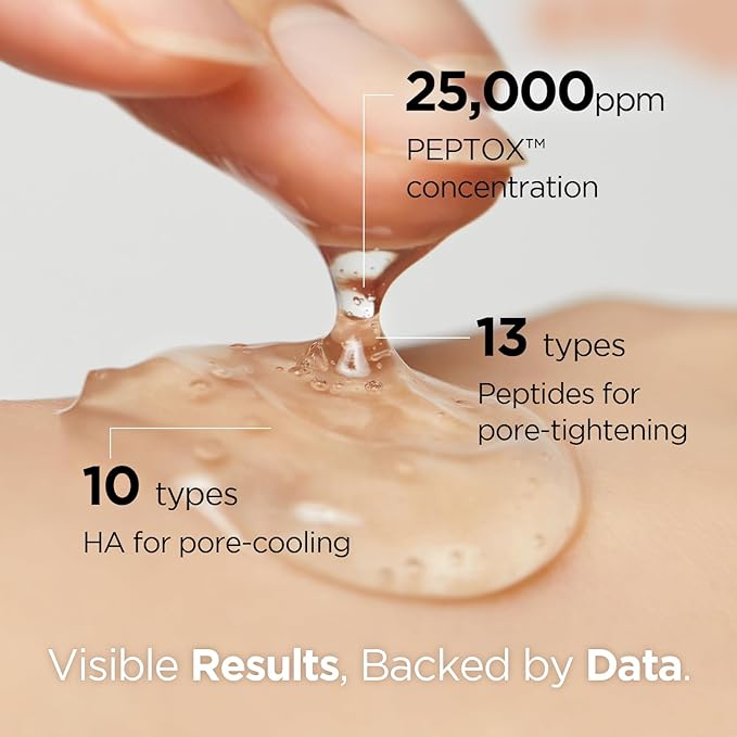 Dr.nineteen PoreXsome V.Peptox Jelly Tonerㅣ13 Peptides 25,000ppm + 10 Hyaluronic Acid(HA) + ExosomeㅣEssence Toner for Pore Tightening & CoolingㅣK-Skincare (5.07 fl.oz.) (Pack of 2)