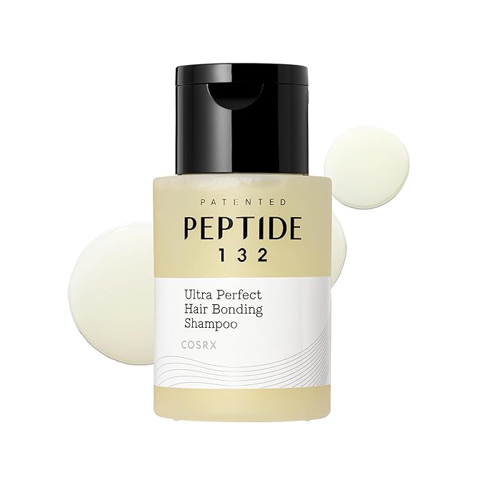 COSRX PEPTIDE 132 Hair Bonding Shampoo (Travel Size) - Daily Scalp Treatment for Dandruff, Repairs & Strengthens All Dry and Damaged Hair Types - 3.38 fl oz