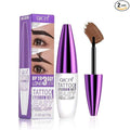 2Pcs Peel Off Eyebrow Tint Gel, Semi-Permanent Color Brow Dye, Waterproof Long-Lasting Tattoo Eyebrow Gel for Fuller Defined Brows Makeup, Smudge-Proof, Easy Peel, Lasts Up To 3 Days (Light brown)