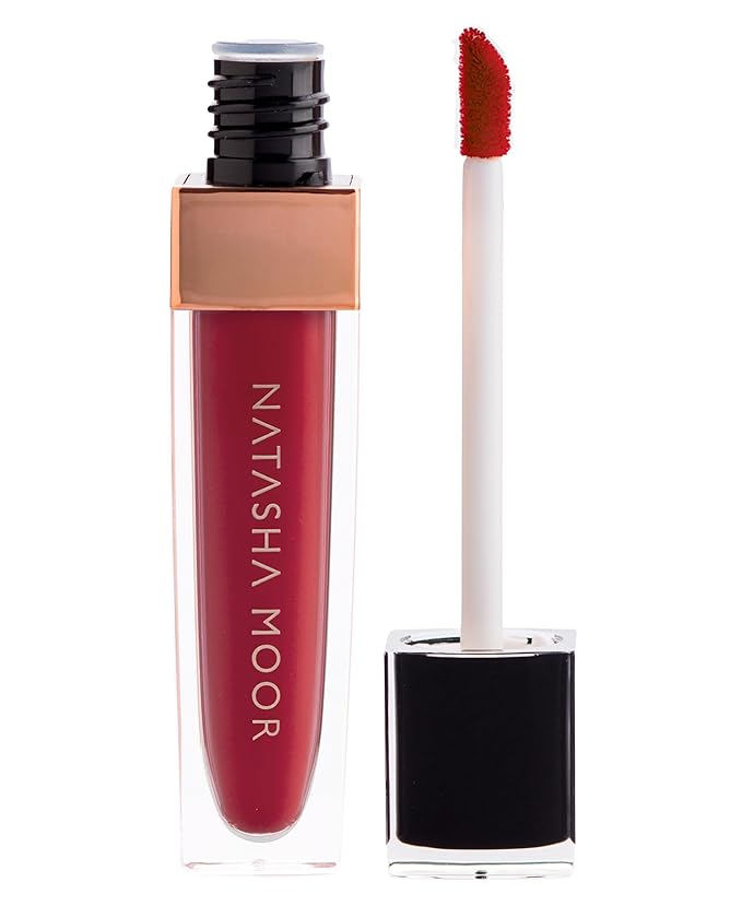 NATASHA MOOR: Molten Matte Liquid Lipstick - Long-Lasting, Hydrating, Matte Finish with Moisturizing Vitamin E - Waterproof, Kiss-Proof, Cruelty-Free - 12-Hour Stay Power - SURVIVOR