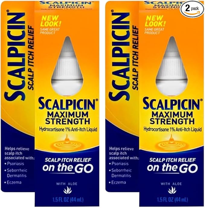 Scalpicin Max Strength Scalp Itch Treatment | 1.5 oz | Pack of 2