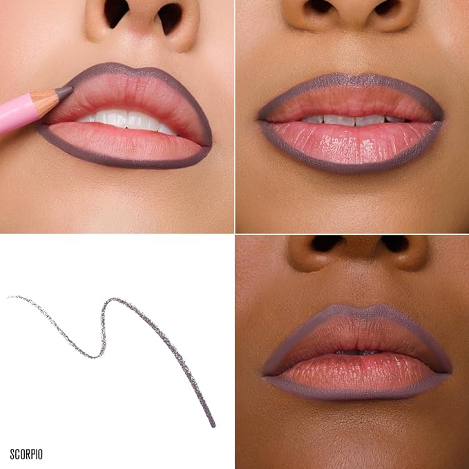 Jeffree Star Cosmetics Velour Lip Liner, Creamy Formula, Satin Finish, Long-Lasting, Peptide Complex, Mineral Oil-Free, Vegan & Cruelty-Free (Scorpio)